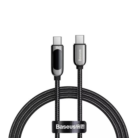 Display Fast Charging Data Cable Type-C to Type-C 100W 1m მობილურის აქსესუარები, ტელეფონები ბრენდი: Baseus კაბელის ტიპი: male-male სიგრძე: 1000mm ფერი: Black Display Fast Charging Data Cable Type-C to Type-C 100W 1m