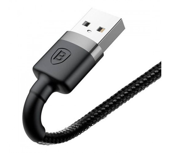 Kevlar USB Cable Lightning 2.4A 1m CALKLF-BG1-grey