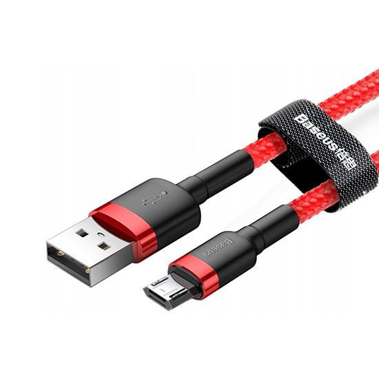 Cafule Cable Micro USB 2.4A 1m CAMKLF-B09 მობილურის აქსესუარები, ტელეფონები ბრენდი: Baseus კაბელის ტიპი: female-male კონექტორები: Micro USB-USB სიგრძე: 1000mm ტიპი: Cable ფერი: Red Cafule Cable Micro USB 2.4A 1m CAMKLF-B09