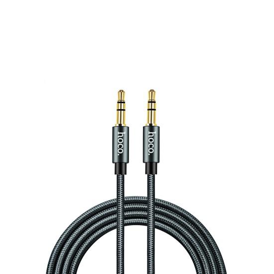 Aux Audio Cable UPA03 100cm მობილურის აქსესუარები, ტელეფონები ბრენდი: Hoco კაბელის ტიპი: male-male კონექტორები: 3. Aux Audio Cable UPA03 100cm