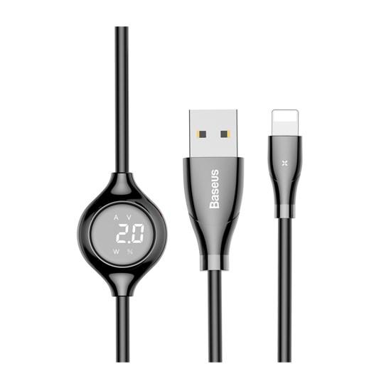 Big Eye Digital Display Data Cable CALEYE-01 მობილურის აქსესუარები, ტელეფონები ბრენდი: Baseus კაბელის ტიპი: female-male კონექტორები: Lightning-USB სიგრძე: 1200mm ტიპი: Cable ფერი: Black Big Eye Digital Display Data Cable CALEYE-01