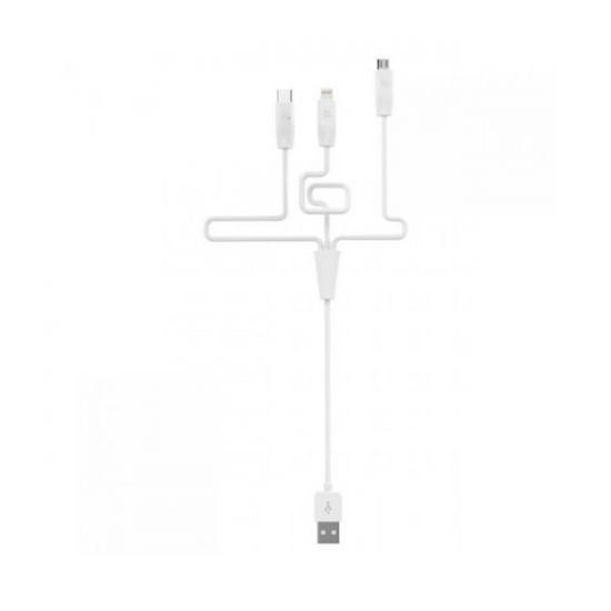 Rapid Charging Cable X1 Apple iPhone 6/6S+Micro USB+Type-C 1m მობილურის აქსესუარები, ტელეფონები ბრენდი: Hoco კაბელის ტიპი: male-male კონექტორები: Lightning-USB სიგრძე: 1000mm ტიპი: Cable ფერი: White Rapid Charging Cable X1 Apple iPhone 6-6S plusMicro USB plusType-C 1m