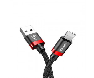 Kevlar USB Cable Lightning 2.4A 1m CALKLF-B19-red