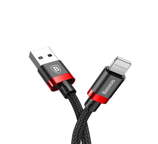 Kevlar USB Cable Lightning 2.4A 1m CALKLF-B19-red