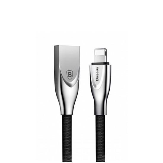 Zinc Alloy Cable USB Lightning 2A 1M CALXN-01 მობილურის აქსესუარები, ტელეფონები ბრენდი: Baseus კაბელის ტიპი: male-male კონექტორები: Lightning-USB სიგრძე: 2000mm ტიპი: Cable ფერი: Black Zinc Alloy Cable USB Lightning 2A 1M CALXN-01
