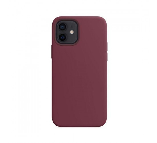 Coverage Silicon Case For Apple Iphone 12 Plum