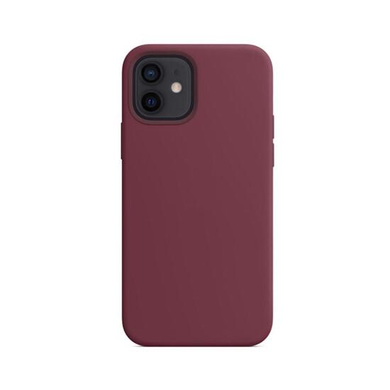 Coverage Silicon Case For Apple Iphone 12 Plum მობილურის აქსესუარები, ტელეფონები დამზადებულია ბრენდისთვის: Apple დამზადებულია მოდელისთვის: Apple Iphone 12 Coverage Silicon Case For Apple Iphone 12 Plum