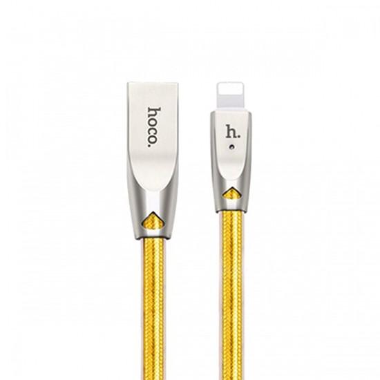 Jelly Knitted Charging Cable Apple iPhone 6/7 U9 2m მობილურის აქსესუარები, ტელეფონები ბრენდი: Hoco კაბელის ტიპი: male-male კონექტორები: Lightning-USB სიგრძე: 2000mm ტიპი: Cable ფერი: Gold Jelly Knitted Charging Cable Apple iPhone 6-7 U9 2m