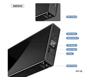 Janlon Series 20000mAh 2USB Power Bank RPP-128 Black