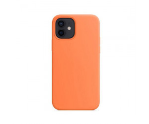 Coverage Silicon Case For Apple Iphone 12 Kumquat