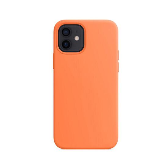 Coverage Silicon Case For Apple Iphone 12 Kumquat მობილურის აქსესუარები, ტელეფონები დამზადებულია ბრენდისთვის: Apple დამზადებულია მოდელისთვის: Apple Iphone 12 Coverage Silicon Case For Apple Iphone 12 Kumquat