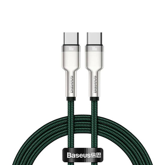Cafule Series Metal Data Cable Type-C to Type-C 100W 1m CATJK-C06 მობილურის აქსესუარები, ტელეფონები ბრენდი: Baseus კაბელის ტიპი: male-male კონექტორები: Type C-Type C სიგრძე: 1000mm ტიპი: Cable ფერი: Green Cafule Series Metal Data Cable Type-C to Type-C 100W 1m CATJK-C06