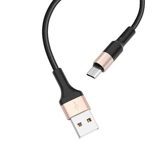 Xpress Charging Data Cable Micro USB X26/Gold მობილურის აქსესუარები, ტელეფონები ბრენდი: Hoco კაბელის ტიპი: female-male კონექტორები: Micro USB-USB სიგრძე: 1000mm ტიპი: Cable ფერი: Black/Gold Xpress Charging Data Cable Micro USB X26-Gold