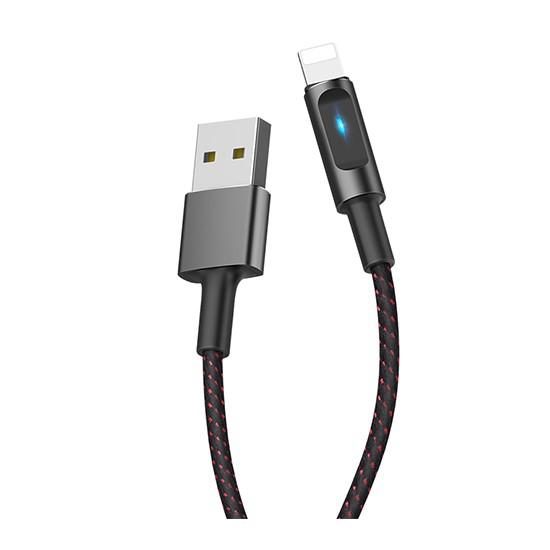 Essence Core Smart Power Off Charging Data Cable Lightning U47 მობილურის აქსესუარები, ტელეფონები ბრენდი: Hoco კაბელის ტიპი: male-female კონექტორები: Lightning-USB სიგრძე: 1200mm ტიპი: Cable ფერი: Black Essence Core Smart Power Off Charging Data Cable Lightning U47
