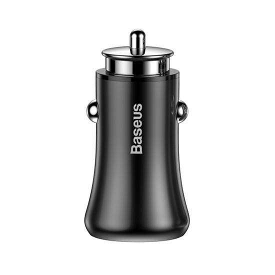 Gentleman Dual USB Car Charger 4.8A CCALL-GB01 მობილურის აქსესუარები, ტელეფონები ბრენდი: Baseus ამპერაჟი: 4. Gentleman Dual USB Car Charger 4.8A CCALL-GB01