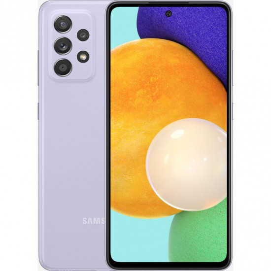 Samsung Galaxy A52 256GB Light Violet SM-A525FLVICAU მობილური ტელეფონი, ტელეფონები ძირითადი მახასიათებლებიოპერაციული სისტემა: Andoridრეზოლუცია: 1080x2400მეხსიერება: 256ოპერატიული მეხსიერება: 8 gb, mbპროცესორი: Octa-Core (2x2. Samsung Galaxy A52 256GB Light Violet SM-A525FLVICAU