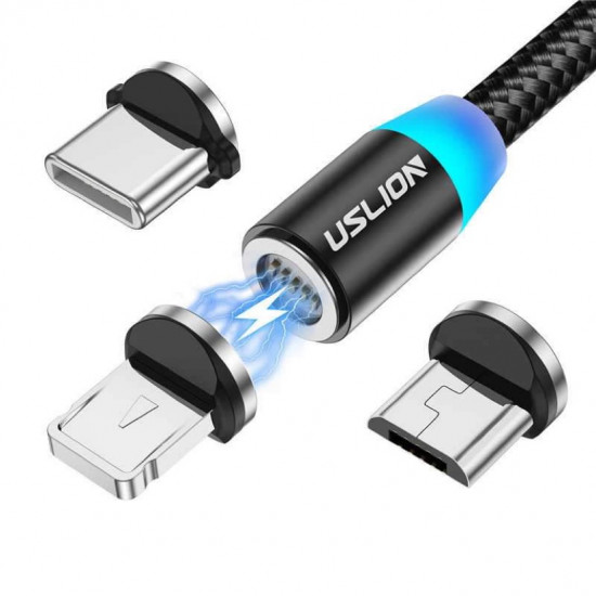 USB კაბელი მაგნიტური 1მ USLION USB USB კაბელები, მობილურის აქსესუარები Პროდუქტის აღწერასიგრძე: 1 მ (3. USB კაბელი მაგნიტური 1მ USLION USB