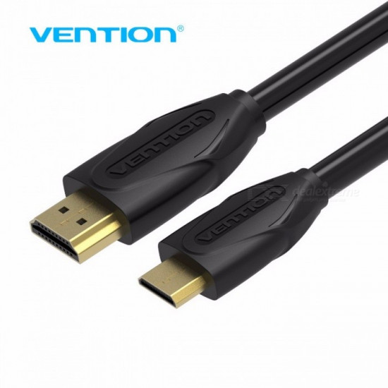 VAA-D02-B150 Mini HDMI Cable 1.5M Black კომპიუტერული ტექნიკა მწარმოებელი: კაბელიკაბელის სიგრძე: 1. VAA-D02-B150 Mini HDMI Cable 1.5M Black
