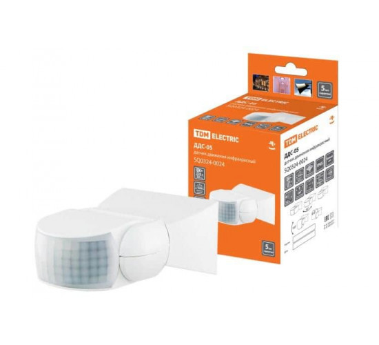 მოძრაობის დეტექტორი TDM DDS-05 SQ0324-0024 ელექტრო აქსესუარები, წვრილი ტექნიკა ტექნიკური მახასიათებლები:• მწარმოებელი: TDM დამატებითი მახასიათებლები:• დაყენების მეთოდი: კედლის• დაყენების სიმაღლე: 1. მოძრაობის დეტექტორი TDM DDS-05 SQ0324-0024