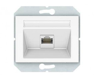 როზეტი ჩარჩოს გარეშე RJ45 Vilma KLRJ45-15e2-02 ww 1 განყოფილებიანი