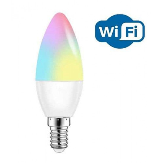 შუქდიოდური ნათურა Linus Smart 1800-6500K 5W E14 RGBW ელექტრო აქსესუარები, წვრილი ტექნიკა Linus Smart არის ჭკვიანი ნათურა, რომლის რეგულირება შესაძლებელია დისტანციურად სმარტფონის საშუალებით. შუქდიოდური ნათურა Linus Smart 1800-6500K 5W E14 RGBW