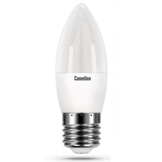 შუქდიოდური ნათურა LED12-C35-830-E27 3000K 12W E27 ელექტრო აქსესუარები, წვრილი ტექნიკა Camelion აწარმოებს მაღალხარისხიან პროდუქციას: კვების წყარო, სინათლის წყარო, სანათები. შუქდიოდური ნათურა LED12-C35-830-E27 3000K 12W E27
