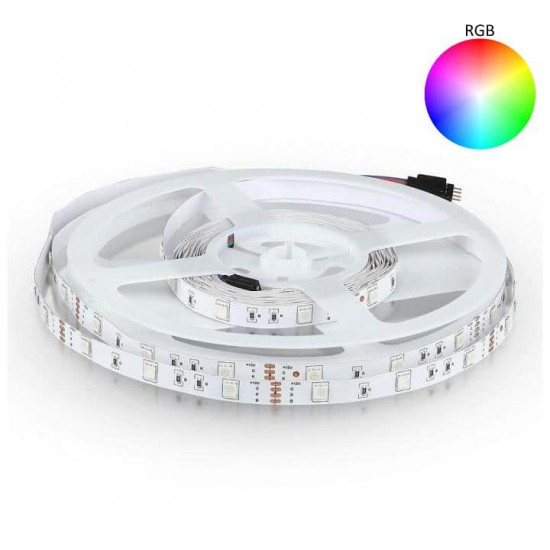 LED ლენტი V-TAC SMD5050 30LEDs RGB 5 მ ელექტრო აქსესუარები, წვრილი ტექნიკა LED ლენტი არის მოქნილი ლენტი დაბალი ძაბვით - 12V. LED ლენტი V-TAC SMD5050 30LEDs RGB 5 მ