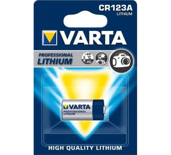 ელემენტი ლითიუმის VARTA CR123A 3V 1 ც