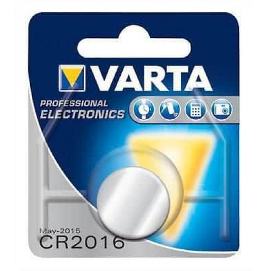 ელემენტი ლითიუმის VARTA CR2016 3 V 90 mAh 1 ც ელექტრო აქსესუარები, წვრილი ტექნიკა ელემენტი ლითიუმის VARTA CR2016 3 V 90 mAh 1 ც ეს არის ხარისხიანი ელემენტი, რომელიც გამოიყენება მაჯის საათისთვის, ავტომანქანის პულტისთვის, სათამაშოებისთვის და სხვა მოწყობილობისთვის. ელემენტი ლითიუმის VARTA CR2016 3 V 90 mAh 1 ც