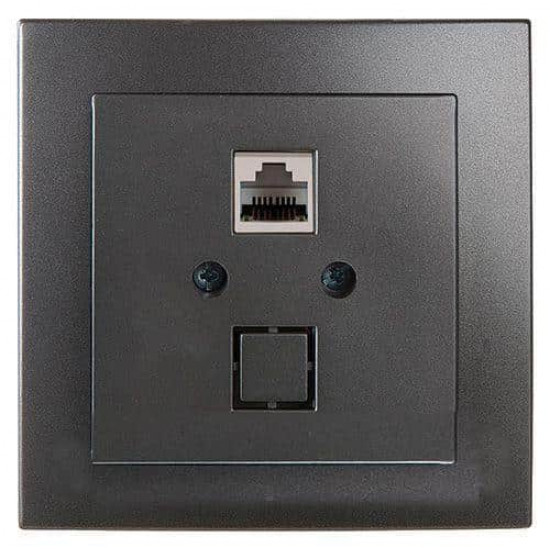 როზეტი RJ-45 Nilson 24220445 ელექტრო აქსესუარები, წვრილი ტექნიკა როზეტი RJ-45 Nilson TOURAN 24220445 შავი კომპანია Nilson TOURAN აერთიანებს შესაძლებლობების ფართო სპექტრს და მიზნად ისახავს მომხმარებელის და სპეციალისტის კომფორტულობას. როზეტი RJ-45 Nilson 24220445
