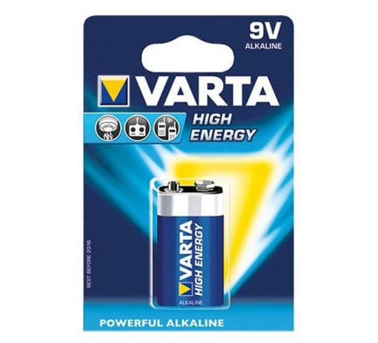 ელემენტი VARTA Alkaline High Energy 6LR61 9V 1ც