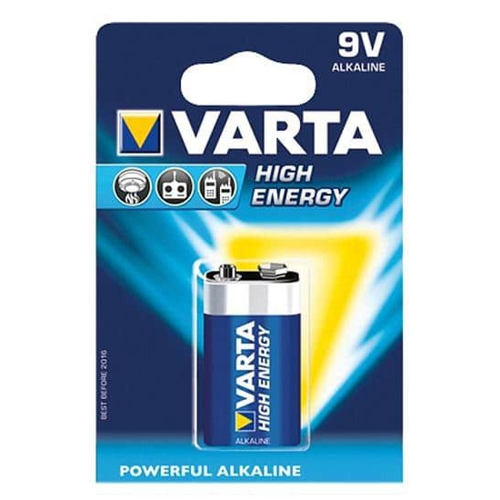 ელემენტი VARTA Alkaline High Energy 6LR61 9V 1ც ელექტრო აქსესუარები, წვრილი ტექნიკა ელემენტი VARTA Alkaline High Energy 6LR61 9V 1ც ეს არის ხარისხიანი ელემენტი, რომელიც გამოიყენება სხვადასხვა მოწყობილობებში. ელემენტი VARTA Alkaline High Energy 6LR61 9V 1ც