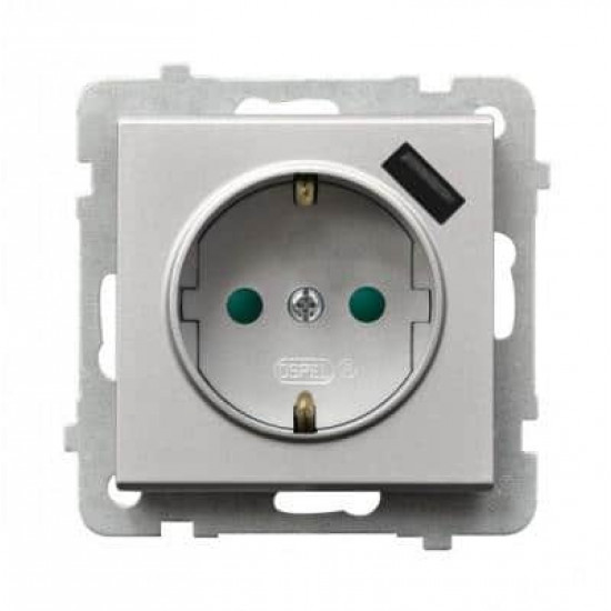 როზეტი დამიწებით Ospel GP-1RSPUSB-m-38 1 განყოფილებიანი plus USB ელექტრო აქსესუარები, წვრილი ტექნიკა Ospel არის პოლონური კომპანია, რომელიც 60 წელზე მეტხანს აწარმოებს ელექტროსამონტაჟო მოწყობილობებს. როზეტი დამიწებით Ospel GP-1RSPUSB-m-38 1 განყოფილებიანი plus USB