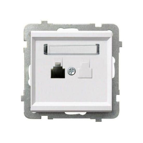 როზეტი ტელეფონის Ospel GPT-1R-m-00 1 განყოფილებიანი ელექტრო აქსესუარები, წვრილი ტექნიკა Ospel არის პოლონური კომპანია, რომელიც 60 წელზე მეტხანს აწარმოებს ელექტროსამონტაჟო მოწყობილობებს. როზეტი ტელეფონის Ospel GPT-1R-m-00 1 განყოფილებიანი