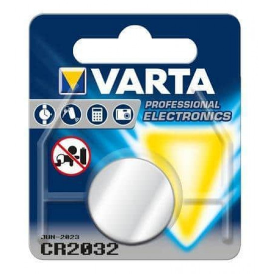 ელემენტი ლითიუმის VARTA CR2032 3 V 230 mAh 1 ც ელექტრო აქსესუარები, წვრილი ტექნიკა ელემენტი ლითიუმის VARTA CR2032 3 V 230 mAh 1 ც ეს არის ხარისხიანი ელემენტი, რომელიც გამოიყენება მაჯის საათისთვის, ავტომანქანის პულტისთვის, სათამაშოებისთვის და სხვა მოწყობილობისთვის. ელემენტი ლითიუმის VARTA CR2032 3 V 230 mAh 1 ც