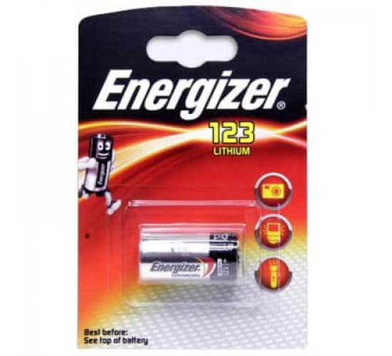 ელემენტი Energizer CR123A 3V Lithium 1 ც