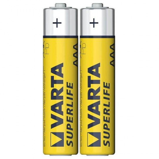 ელემენტი VARTA Superlife AAA 2 ც. ელექტრო აქსესუარები, წვრილი ტექნიკა VARTA აწარმოებს მაღალი ხარისხის ელექტრო პროდუქციას. ელემენტი VARTA Superlife AAA 2 ც.