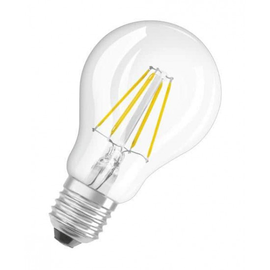 შუქდიოდური ნათურა OSRAM 2700K 4W E27 ელექტრო აქსესუარები, წვრილი ტექნიკა შუქდიოდური ნათურა OSRAM 2700K 4W E27 ეს არის ხარისხიანი ნათურა, რომელსაც გააჩნია დაბალი ენერგომოხმარება და 15000 საათიანი სამუშაო რესურსი. შუქდიოდური ნათურა OSRAM 2700K 4W E27