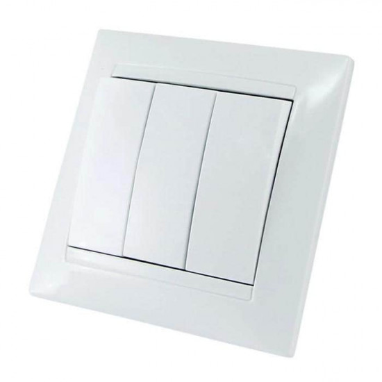 გადამრთველი TDM Lama SQ1815-0003 3 კლავიშიანი ელექტრო აქსესუარები, წვრილი ტექნიკა TDM Electric სთავაზობს თავის მომხმარებელს ხარისხიან, თანამედროვე და უსაფრთხო ელექტრომოწყობილობას. გადამრთველი TDM Lama SQ1815-0003 3 კლავიშიანი