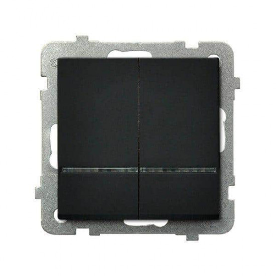 გადამრთველი განათებით Ospel2RS-m-33 2 კლავიშიანი ელექტრო აქსესუარები, წვრილი ტექნიკა Ospel არის პოლონური კომპანია, რომელიც 60 წელზე მეტხანს აწარმოებს ელექტროსამონტაჟო მოწყობილობებს. გადამრთველი განათებით Ospel2RS-m-33 2 კლავიშიანი