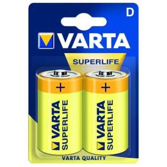 ელემენტი მარილოვანი VARTA Superlife D 1.5V 2 ც ელექტრო აქსესუარები, წვრილი ტექნიკა ელემენტი მარილოვანი VARTA Superlife D 1. ელემენტი მარილოვანი VARTA Superlife D 1.5V 2 ც