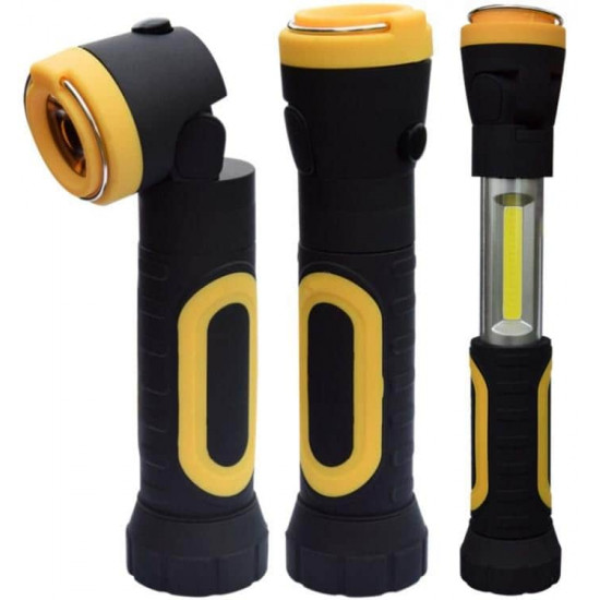 ფანარი Kodak LED Multi-Use 200 plus 50 lm ელექტრო აქსესუარები, წვრილი ტექნიკა ტექნიკური მახასიათებლები: • მწარმოებელი: Kodak • სიკაშკაშე: 200 + 50 lm • 2 სინათლის წყარო: 3W COB და 1W LED განათება • ელემენტის ტიპი: 4x AAA • განათების მანძილი: 10/50 მ ფიზიკური პარამეტრები: • დაცვა: IP64 • ზომა: 18-24 ფანარი Kodak LED Multi-Use 200 plus 50 lm