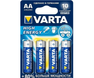 ელემენტი VARTA Alkaline High Energy AA 1.5 V 4 ც