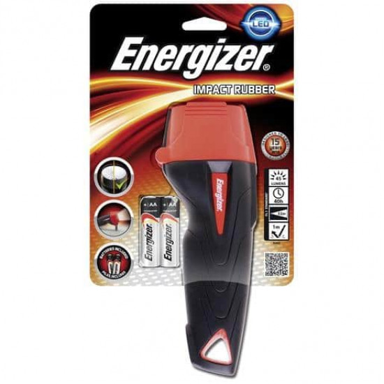 ფანარი Energizer 639381 (RBR22AN) plus 2 x AA ელექტრო აქსესუარები, წვრილი ტექნიკა ფანარი Energizer 639381 (RBR22AN) + 2 x AA Energizer 639381 არის მოსახერხებელი ფანარი რეზინის სახელურით, რომელიც არის მდგრადი დარტყმის მიმართ. ფანარი Energizer 639381 (RBR22AN) plus 2 x AA