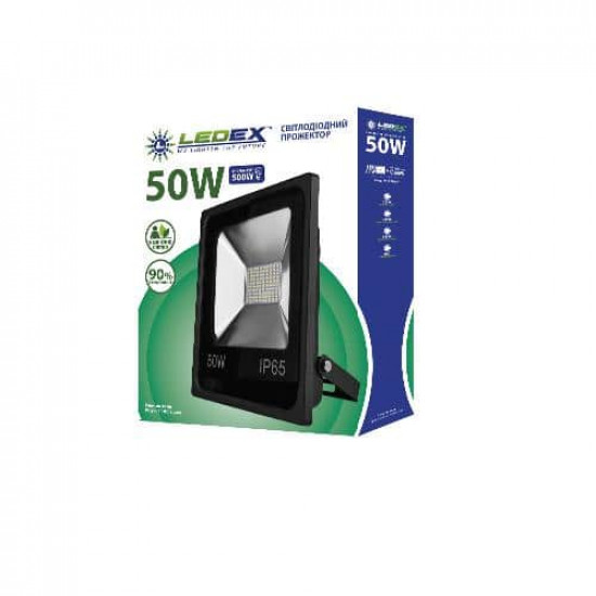 პროჟექტორი Ledex 50W 3000k IP65 ელექტრო აქსესუარები, წვრილი ტექნიკა პროჟექტორი Ledex 50W 3000k IP65 Black ეს პროჟექტორი უზრუნველყოფს 90%-მდე ენერგიის ეკონომიას ჰალოგენურ პროჟექტორებთან შედარებით. პროჟექტორი Ledex 50W 3000k IP65