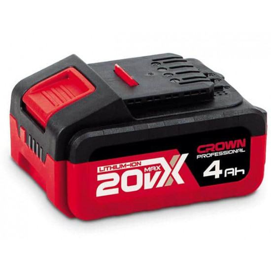 ელემენტი Crown CAB204014XE 20V 4.0 Ah ელექტრო აქსესუარები, წვრილი ტექნიკა Crown-ის აკუმულატორი 20V 4. ელემენტი Crown CAB204014XE 20V 4.0 Ah