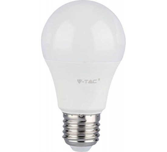შუქდიოდური ნათურა V-TAC 7260 2700K 9W E27 ელექტრო აქსესუარები, წვრილი ტექნიკა 80%-ით ნაკლები ენერგომოხმარება სტანდარტულ ნათურებთან შედარებით. შუქდიოდური ნათურა V-TAC 7260 2700K 9W E27