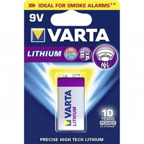 ელემენტი ლითიუმი VARTA 6LR61 9V 1 ც ელექტრო აქსესუარები, წვრილი ტექნიკა ელემენტი ლითიუმი VARTA 6LR61 9V 1 ც ეს არის ხარისხიანი ელემენტი, რომელიც გამოიყენება ნავიგაციის მოწყობილობისთვის,ციფრული კამერებისთვის. ელემენტი ლითიუმი VARTA 6LR61 9V 1 ც