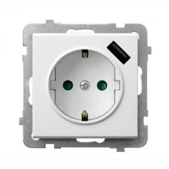 როზეტი დამიწებით Ospel GP-1RSPUSB-m-00 1 განყოფილებიანი plus USB ელექტრო აქსესუარები, წვრილი ტექნიკა Ospel არის პოლონური კომპანია, რომელიც 60 წელზე მეტხანს აწარმოებს ელექტროსამონტაჟო მოწყობილობებს. როზეტი დამიწებით Ospel GP-1RSPUSB-m-00 1 განყოფილებიანი plus USB