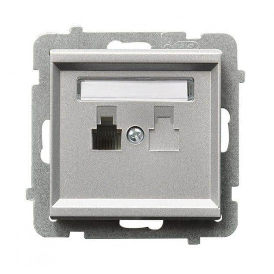 როზეტი ტელეფონის Ospel GPT-1R-m-38 1 განყოფილებიანი ელექტრო აქსესუარები, წვრილი ტექნიკა Ospel არის პოლონური კომპანია, რომელიც 60 წელზე მეტხანს აწარმოებს ელექტროსამონტაჟო მოწყობილობებს. როზეტი ტელეფონის Ospel GPT-1R-m-38 1 განყოფილებიანი